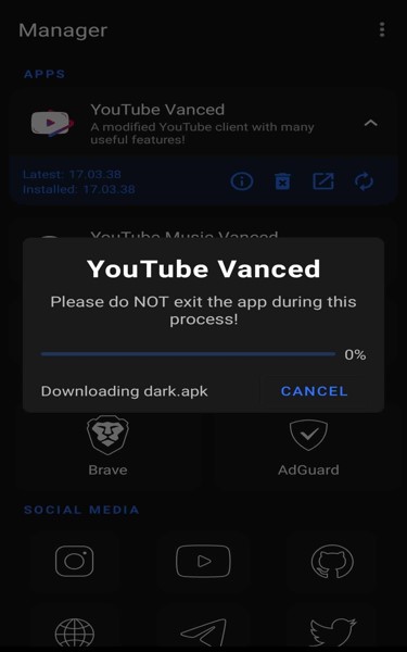 youtube vanced screenshot