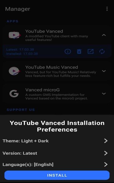 youtube vanced screenshot